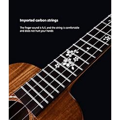 Concert Ukulélé, Acacia Wood Bois Entier Professionnel Classique Yukulele Avec Sac, Kit Débutant-Tenor - Les Beatles, Paul McCartney, John Lennon, RIngo Starr, George Harrison Concert Ukulélé, Acacia Wood Bois Entier Professionnel Classique Yukulele Avec Sac, Kit Débutant-Tenor – Image 5