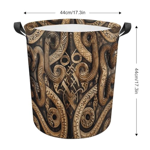 Panier à linge motif serpent au design rétractable et polyvalent