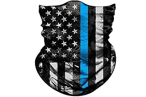 Blue Line Flag Bandana ― USA Blue Lives Matter Neck Gaiter Mask