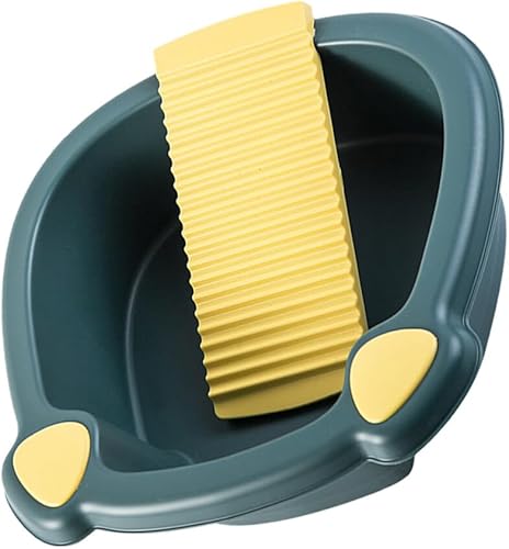 Miniatura 10 de Kisangel Tabla de lavado de manos, 1 juego de tabla de lavado a mano, lavabo de ropa para lavar ropa (rosa)