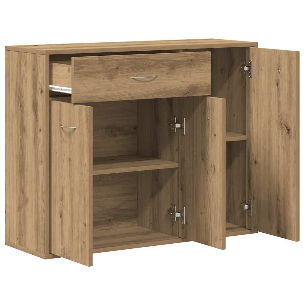 vidaXL Credenza Rovere Artigianale 88x30x70 cm in Legno Multistrato, armadietto, credenza, Armadio da corridoio, Buffet, Armadio da Cucina