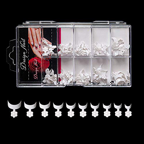 Vcedas 100 Pcs French Short Style Acrylic False Nail Art Tips Finger Sticker Extension Tool & Box (White) Vcedas 100 Pcs French Short Style Acrylic False Nail Art Tips Finger Sticker Extension Tool & Box (White)