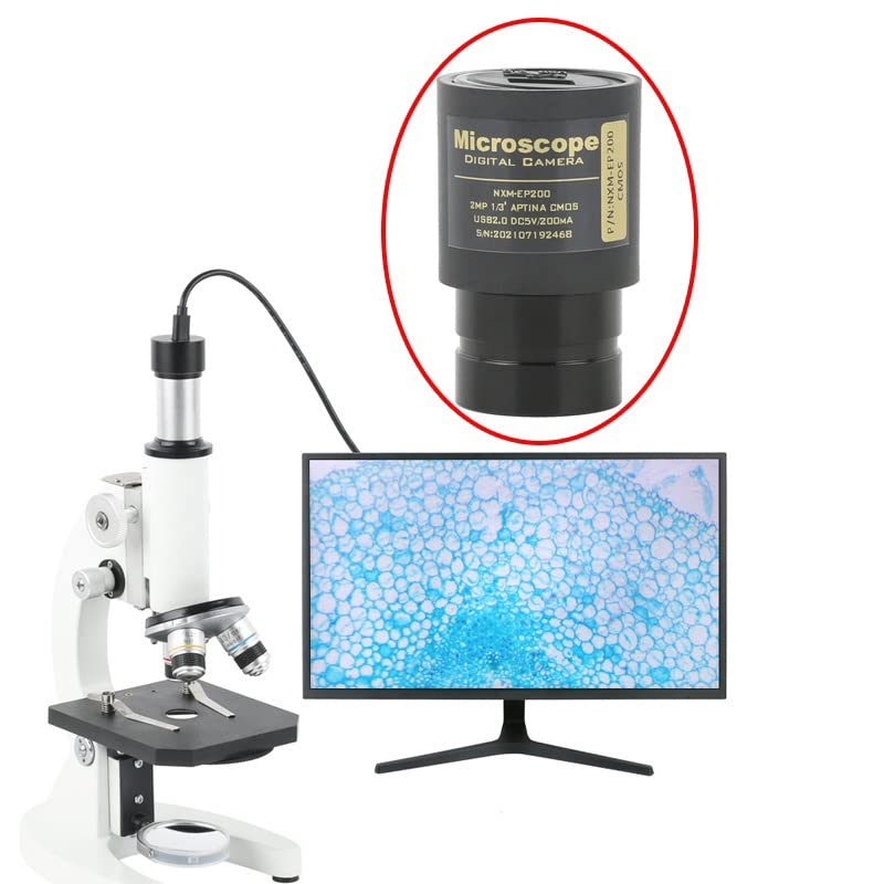 Microscope 2MP 5MP USB Digital Eyepiece Camera Stereo Biological Microscope Industrial Video Camera Free Driver + Adapter 23.2 30 30.5 mm(5.0MP)