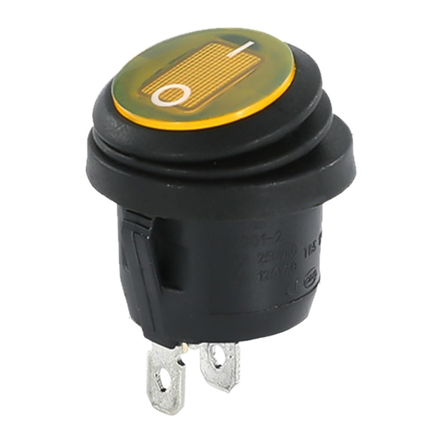 Boat Type/Round Small Switch Rocker with Light red Open with Waterproof Cover KCD1 Three-pin Two-Gear 6A 250V(RXZE1M2C 8 7A)
