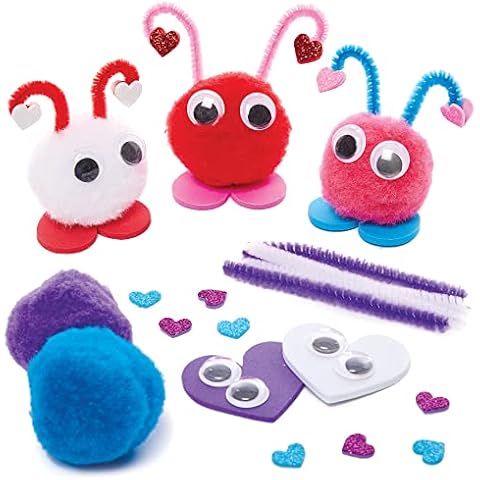 Baker Ross Love Heart Bug Pom Pom Kits Cover