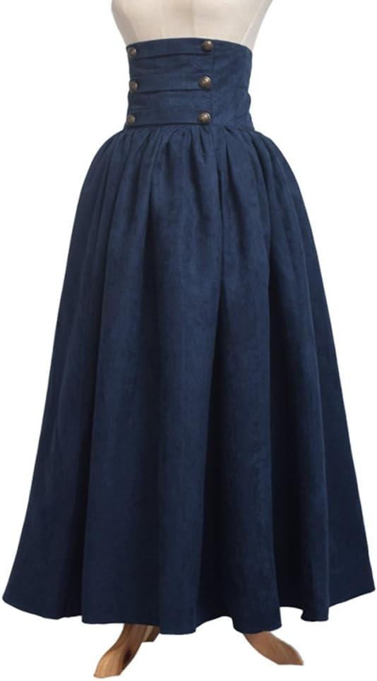 BLESSUME Gothic Skirt Lolita Steampunk High Waist Walking Skirt - Image 2