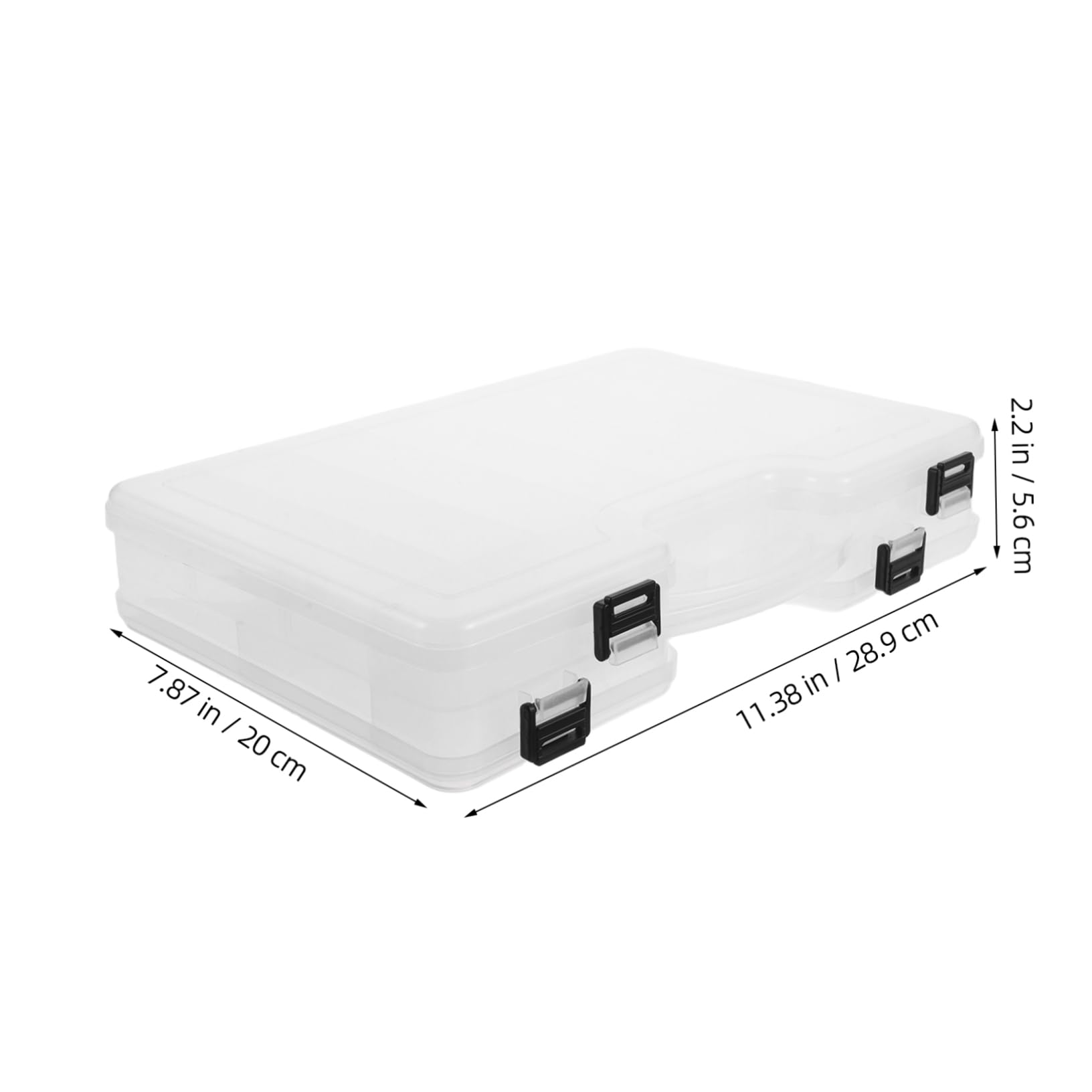 Abaodam Double Sided Fishing Large Capacity White Organizer for Hooks Accessories Durable Storage for Outdoor Fishing Activities