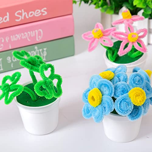 400 Pcs Pipe Cleaners Craft Supplies, Arts And Crafts Kit For Kids - 4 Color Mixing Series Kids Diy Art Supplies, Pipe Cleaner Chenille Stems, Multi-Color Pipe Cleaners Bulk #TOP3