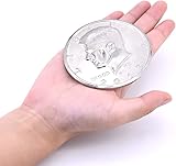 Jumbo Coin 3 inch Half Dollar Magic Tricks Coin Appear Disappear Magic Close Up Accessories Illusion Props Gimmick Comedy