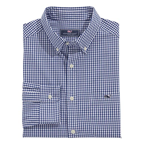 vineyard vines Men's Stretch Poplin Gingham Shirt2