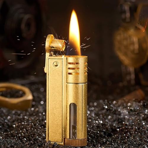 Encendedor Vintage de Kerosene con Rueda, Plateado miniatura 5