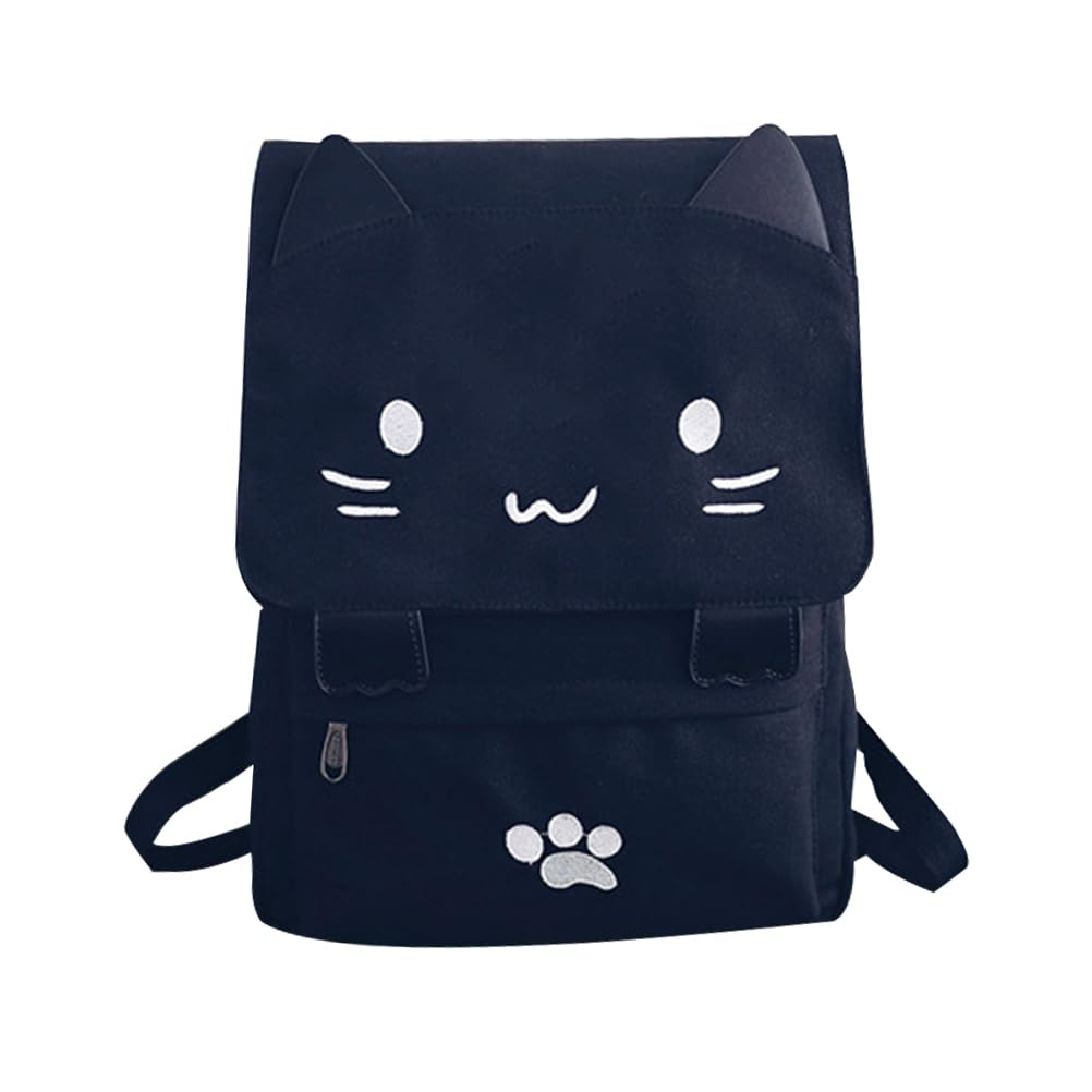 VALICLUD 1 Pc Mochila Japonesa Mochila Con Motivo De Gato Mochila Mochila Kawaii Mochila Gato Japonés Mochila Escolar Niña Alumno Bolsas De Hombro Dibujos Animados