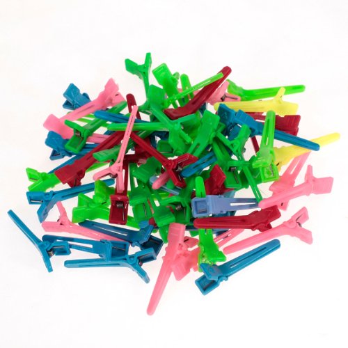 Bonarty Lot 50 Mini Hairdressing Salon Alligator Hair Sectioning Clips Accessories