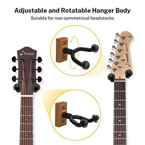 Donner Support Mural pour Guitare Acoustique Electrique, Porte Guitare Mural Noyer Noir pour Basse Ukulélé Violon… - Les Beatles, Paul McCartney, John Lennon, RIngo Starr, George Harrison Donner Support Mural pour Guitare Acoustique Electrique, Porte Guitare Mural Noyer Noir pour Basse Ukulélé Violon… – Image 5