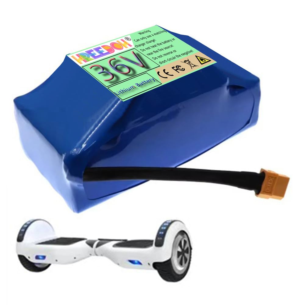 Batterie pour Hoverboard 36 V, Batterie pour Scooter électrique 36 V 4,4 Ah, Batteries Lithium-ION pour kit de Conversion Moteur 0-160 W