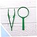 Gogogmee 3 Sets Glass Magnifying Glass Jewelry Tweezers Magnifying Glass for Kids Magnifying Lens Giant 10x Kids Observation Tools Observation Toys LED