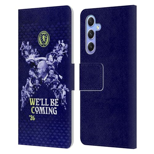 Étui Portefeuille Samsung A34 5G protégeant l'écran avec design Scotland Football