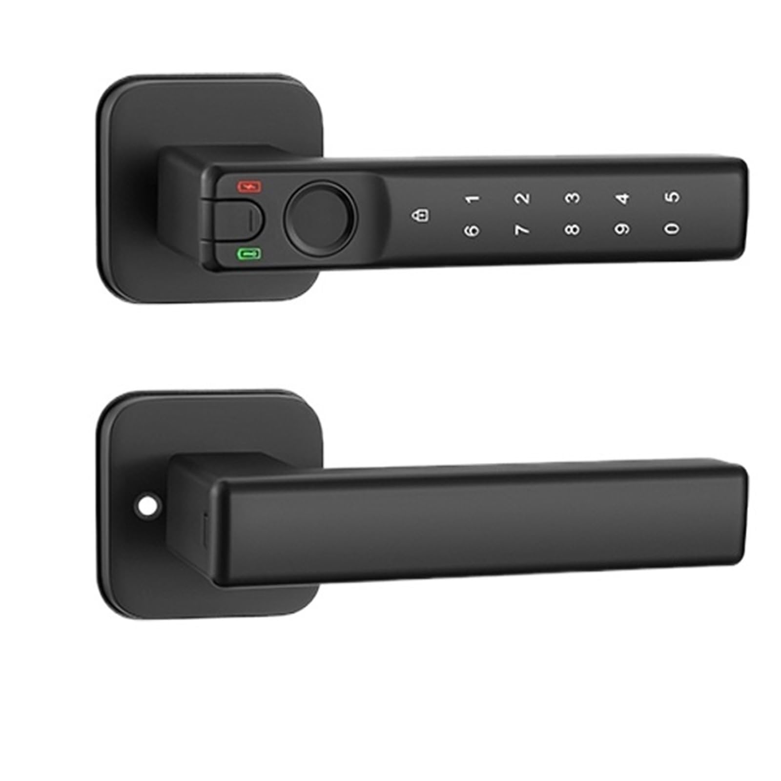 Serrure de porte à empreintes digitales L70-Square avec code et clés pour chambre