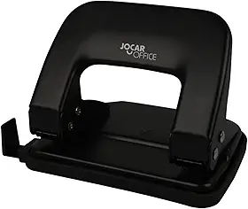 Perfurador de Metal 2 Furos Para 20 Folhas Leonora, Preto