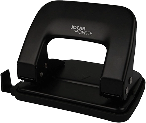 Perfurador de Metal 2 Furos Para 20 Folhas Leonora, Preto