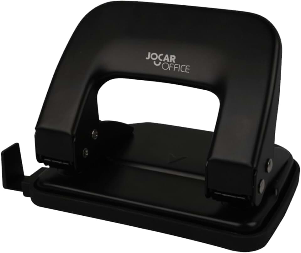 Perfurador de Metal 2 Furos Para 20 Folhas Leonora, Preto