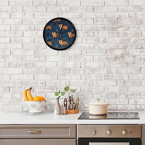 Horloge murale tigre bleu pour instaurer la sérénité à la maison - 8