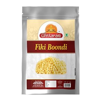Ghotaram Shekhawati Kara Boondi Fried crispy & spicy bengal gram flour balls, All time favourite indian snacks, Namkeen, Ready to eat No Preservatives Light snacks, Boondi for Raitha-350g*1Pack