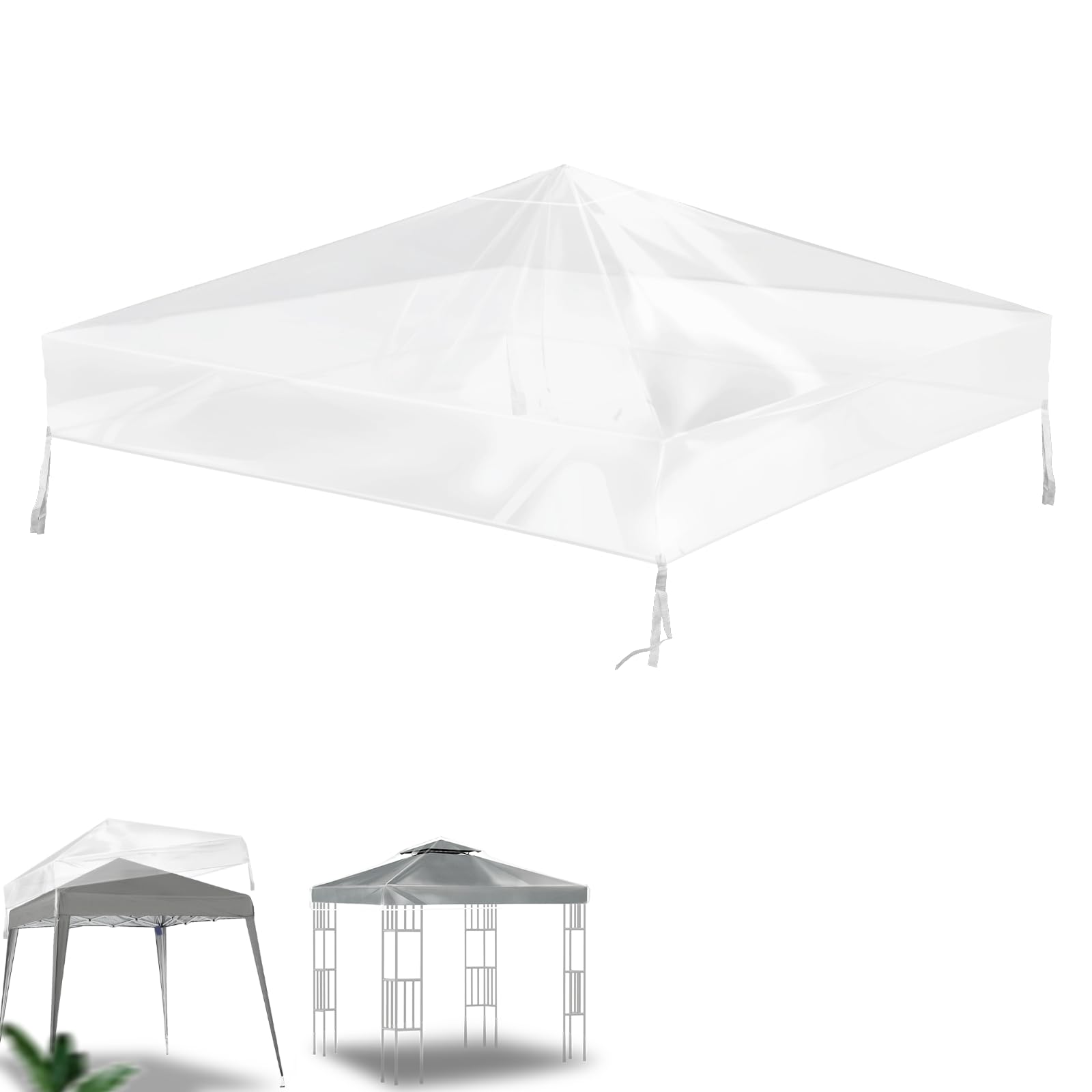Outsunny Paviljoen 3x3 M Waterafstotend Stabiel Winterbestendig Tuinpaviljoen Met Uittrekbaar Bovenframe~25e40fkoppg01