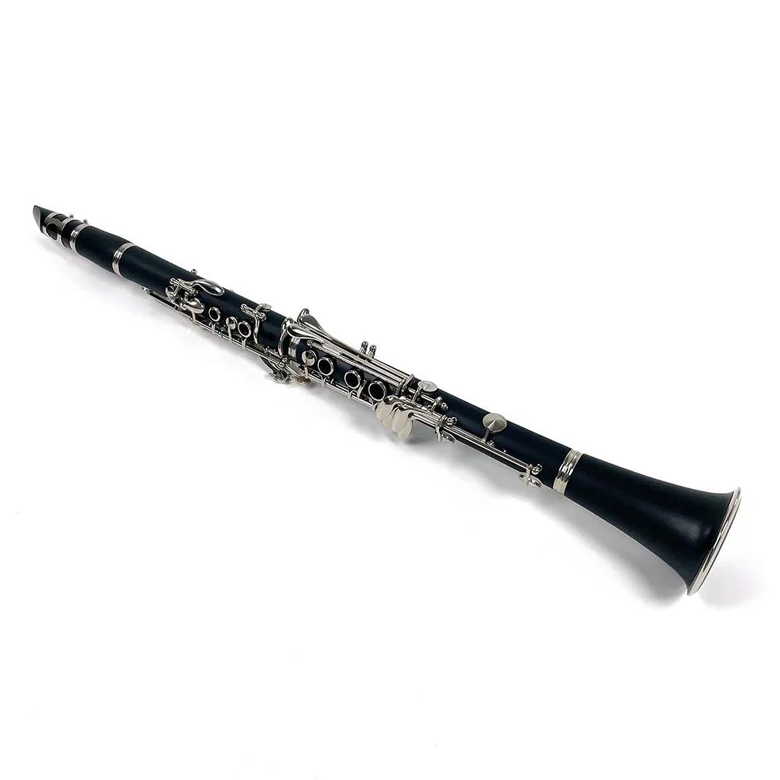 Anfänger klarinette 17-Tasten-Bb-Instrument Mit Versilbertem Ebenholzkorpus
