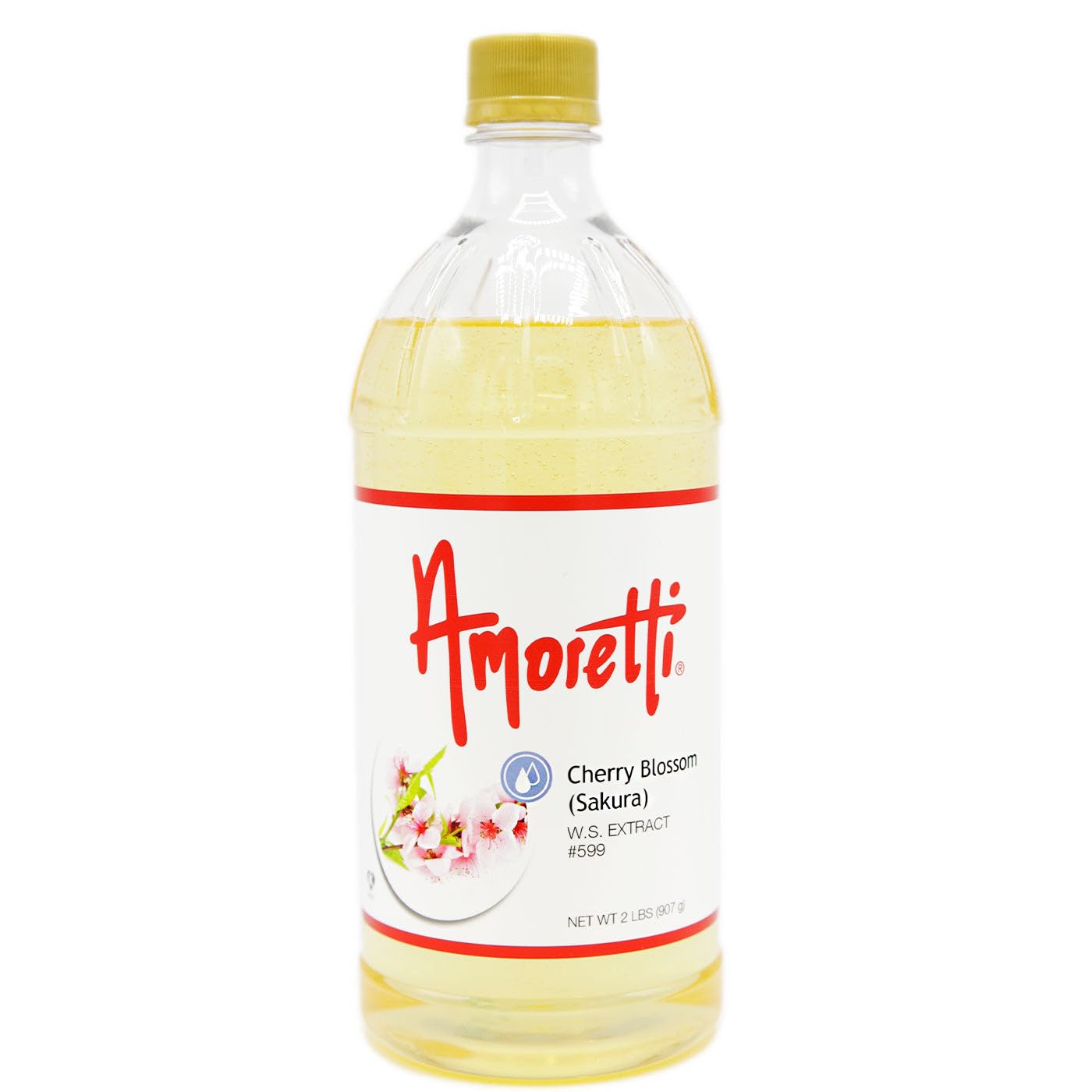 Amoretti - Cherry Blossom Extract Water Soluble 2 oz - Highly Concentrated & Perfect For Pastry, Savory, Brewing, and more, Preservative Free, Vegan, Kosher Pareve, Keto Friendly