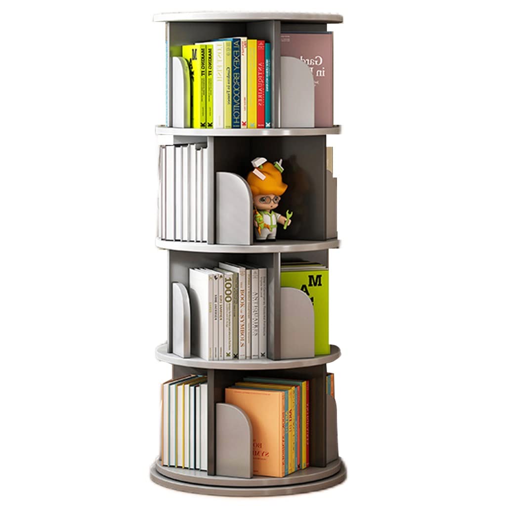 YGYQZ Hoge roterende boekenplank voor thuis, moderne