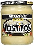Frito Lay, Tostitos, Queso Blanco, Medium Dip, 15oz Jar (Pack of 2)