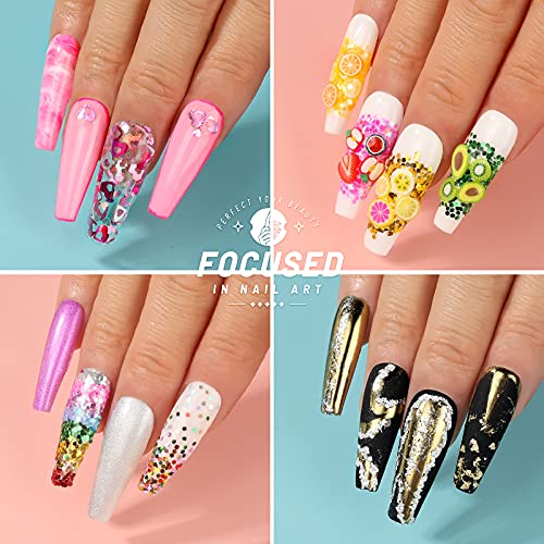 Nail Art Designs For Nails, Nail Foil Sticker, Nails Gems And Rhinestones, Nail Art Fruit Slices , Chunky Glitter, Nail Sequins Laser Star, Holographic Sparky Mixed Heart,Nail Decorations #TOP7