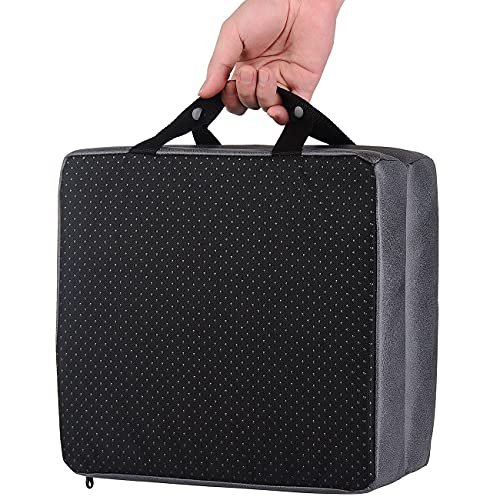 Extra Thick Memory Foam Kneeling Cushion Pad- Garden Kneeler for Gardening, Bath Kneeler for Baby Bath, Knee Mat for Work, Extra Large 22x12 Inch, Thick 2.9 Inch (Dark Gray) - Thumbnail 2