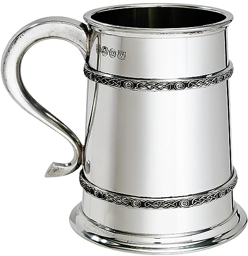 Jarro de cerveza con grabado personalizado de peltre pesado como regalo original para hombres 3