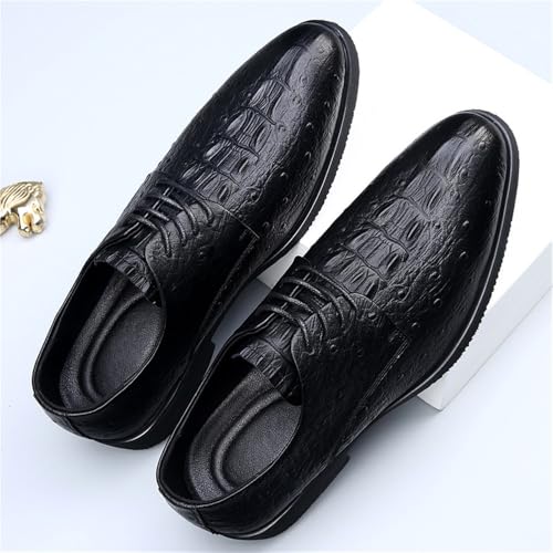 Men's Genuine Leather Lace Up Dress Shoes British Style Summer Business Formal Footwear Breathable Wedding Interview Shoes4