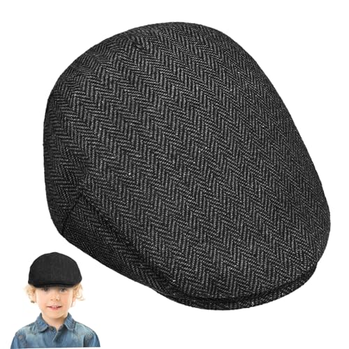Boy Girl Newsboy Cap for Boys Vintage Style Flat Hat Soft Blend Accessory for Casual and Formal Outfits Multi