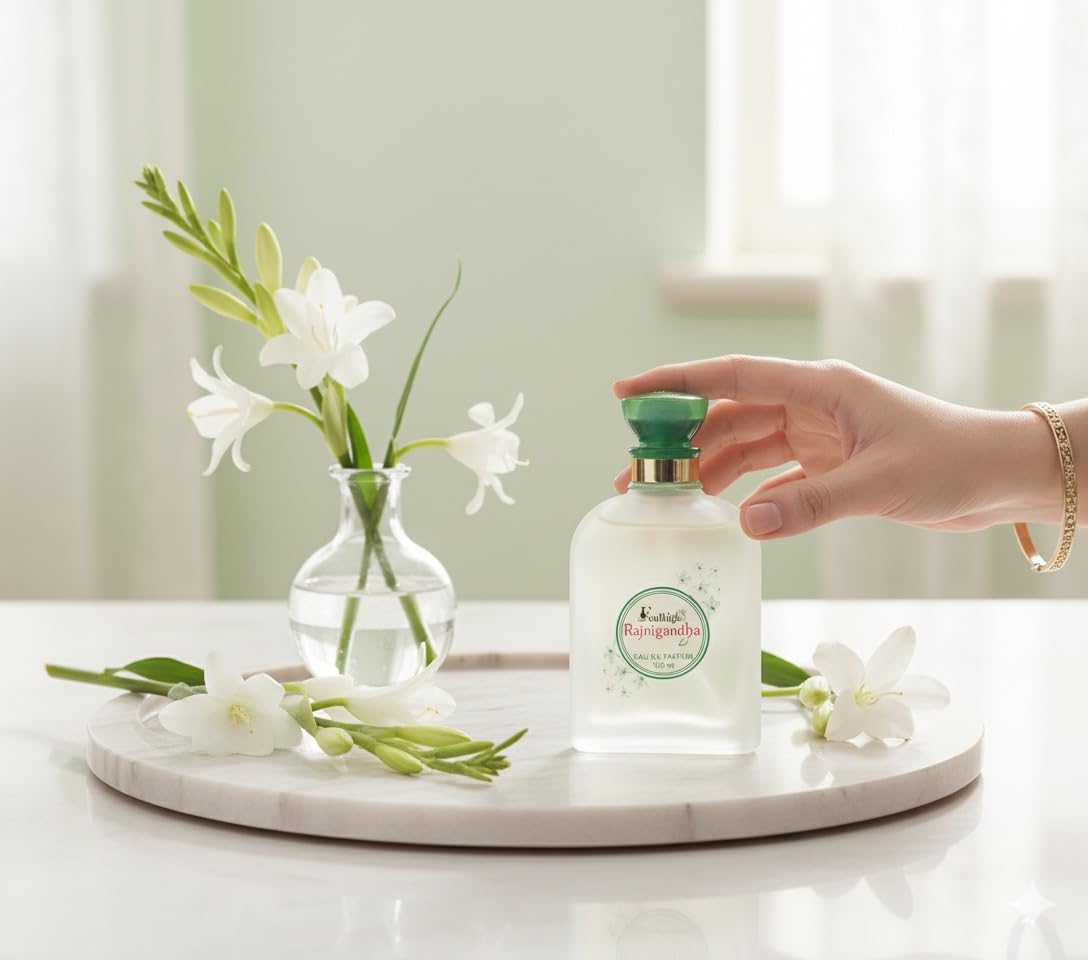 Feelhigh Luxury Products From Dubai - Lasting And Addictive Personal EDP Spray Fragrance - A Seductive, Signature Aroma - The Luxurious Scent (RAJANIGANDHA) 3