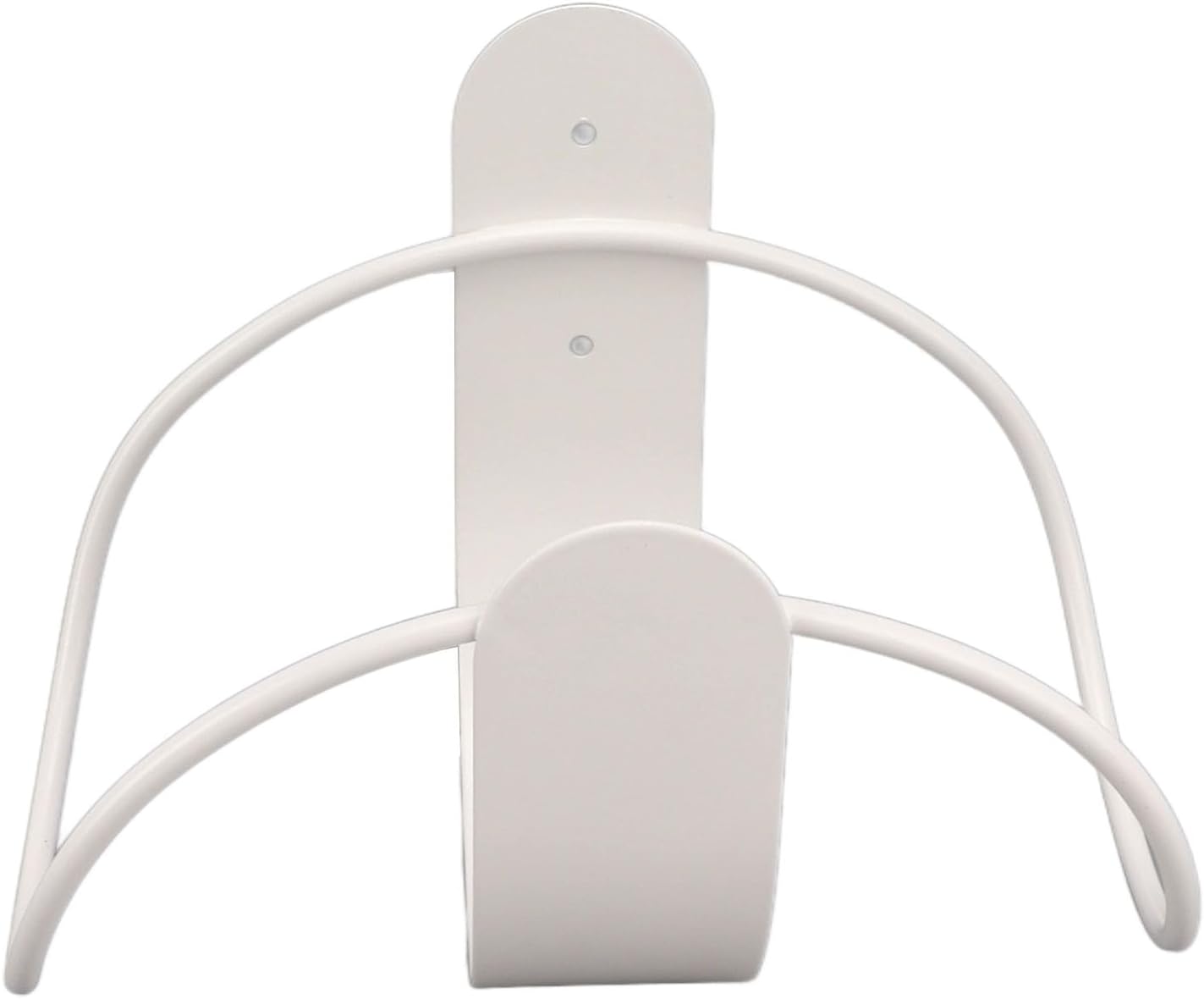 Stainless Steel Wall Mount Garden Hose Holder, White, Heavy Duty Rack for Water Hoses and Extension Cords