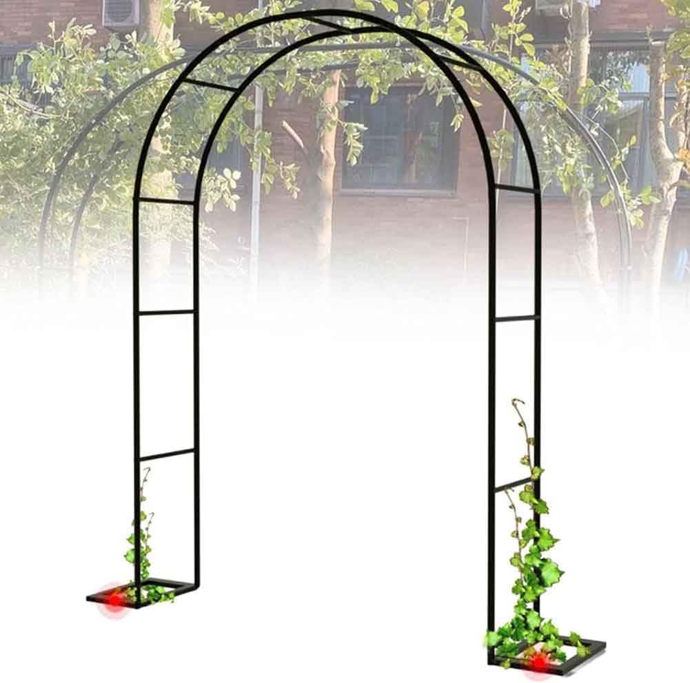 Outdoor Metal Garden Arch Heavy Duty Rose Arbor Climbing Plants Support Archway Large Wedding Arches 140Cm 180Cm 240Cm 120Cm Wide,Green,W1.8M*H2.2M