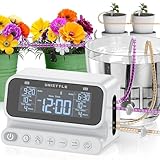 [2026 Upgraded] 2 Zone Automatic Plant Waterer for Indoor Holiday, Unistyle Drip Irrigation System with Programmable Vacation Timer, Watering Devices for 30 Potted Plants, Grey, Easter Gifts