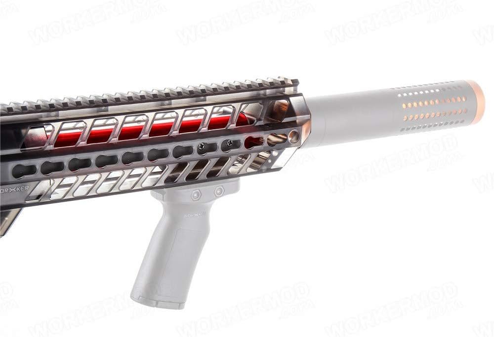 WORKER MCX Body Cover Hide Pump Kits for Nerf Retaliator Color Clear Transparent