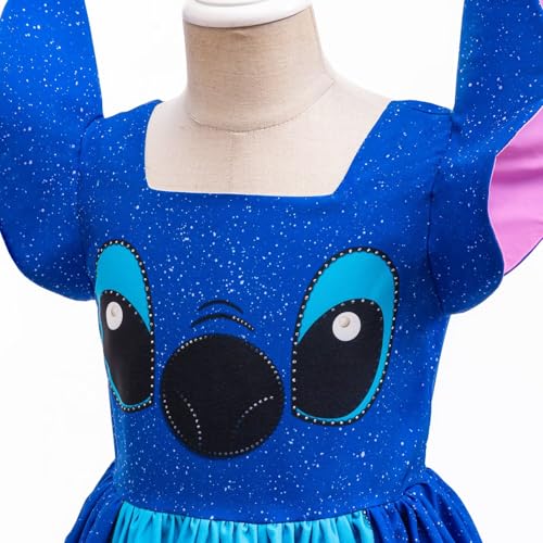Disfraz hawaiano para niñas vestido de tul con diadema miniatura 3
