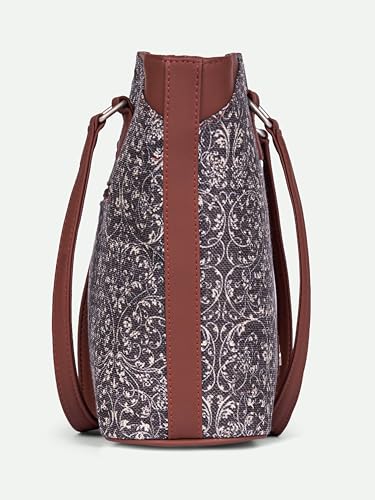 Image of ZOUK Printed Vegan Classic Travel Tote For Women's Ladies
