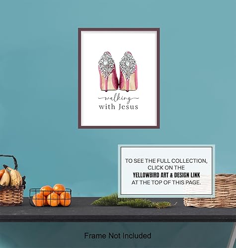 Miniatura 7 de Religious Wall Art & Decor - Christian Gift for Woman - spiritual Wall Decor Motivational poster - Teen Girl Bedroom Decor - Glam Fashion Wall
