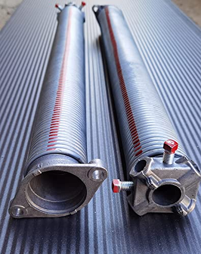 Torsionsfeder Paar (li/re Feder) für Garagensektionaltor 630 mm/mit Fest- und Spannkopf Ø 50 mm/Drahtstärke 5,5 mm/Drahtlänge 630 mm