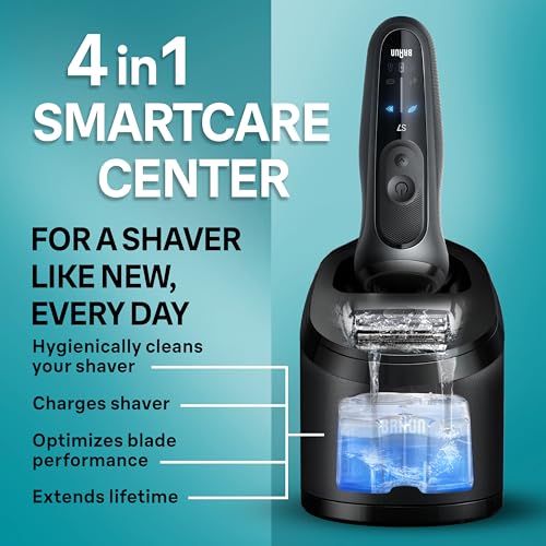 Braun Series 7 Electric Shaver for Men, Wet & Dry Foil Razor, 4-in-1 SmartCare Clean & Charge Center, Beard Trimmer Attachment, Stubble Attachment, Travel Case, Grey 7185cc - image 8