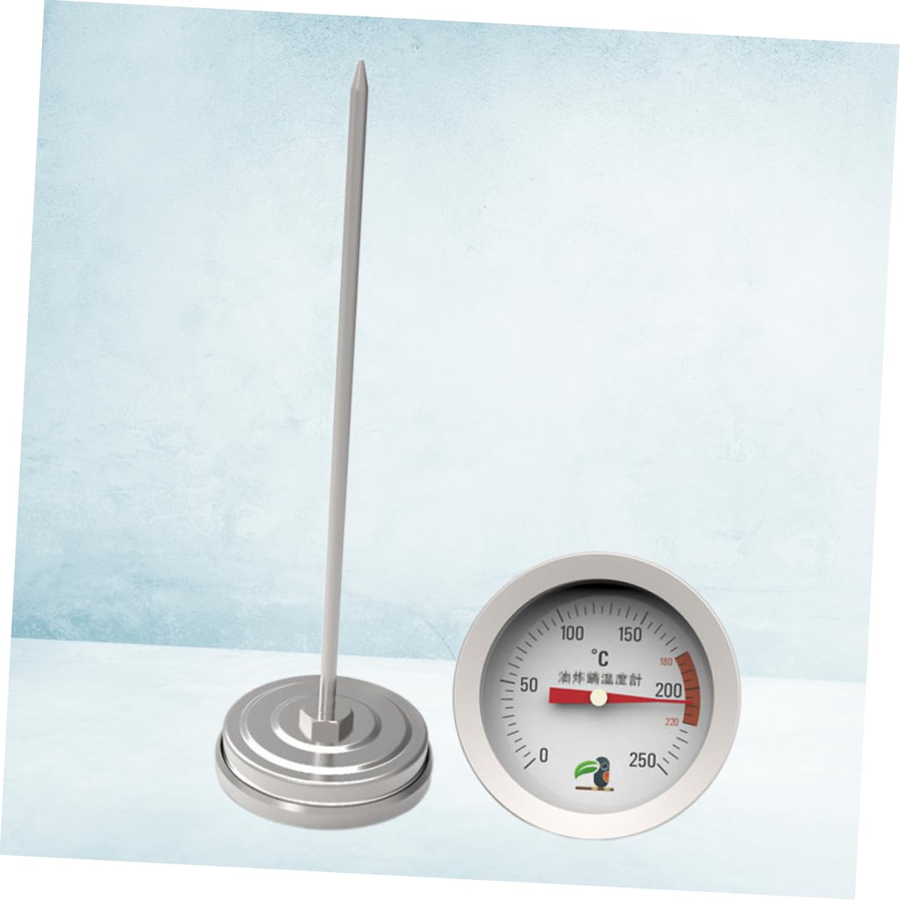 Termometro Per Olio Acciaio Inossidabile Misuratore Di Temperatura Per Dolci e Fritture Strumento Da Cucina Con Clip Per Piani Di Cottura e Siringhe Probe
