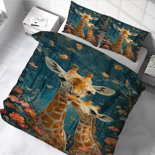 Housse de couette 240x260 fleurs en microfibre douce avec fermeture éclair - 5