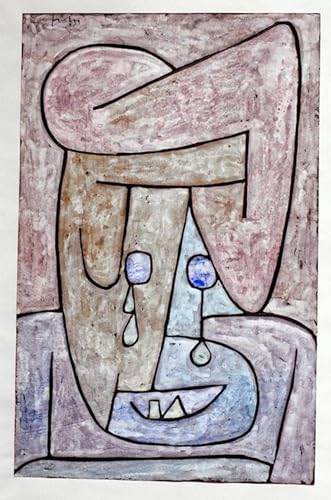 Peinture sur Toile Femme qui pleure de Paul Klee pour l'Ambiance de la Chambre